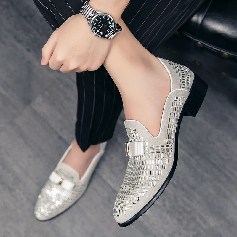 Patent Leather Rivet Loafers