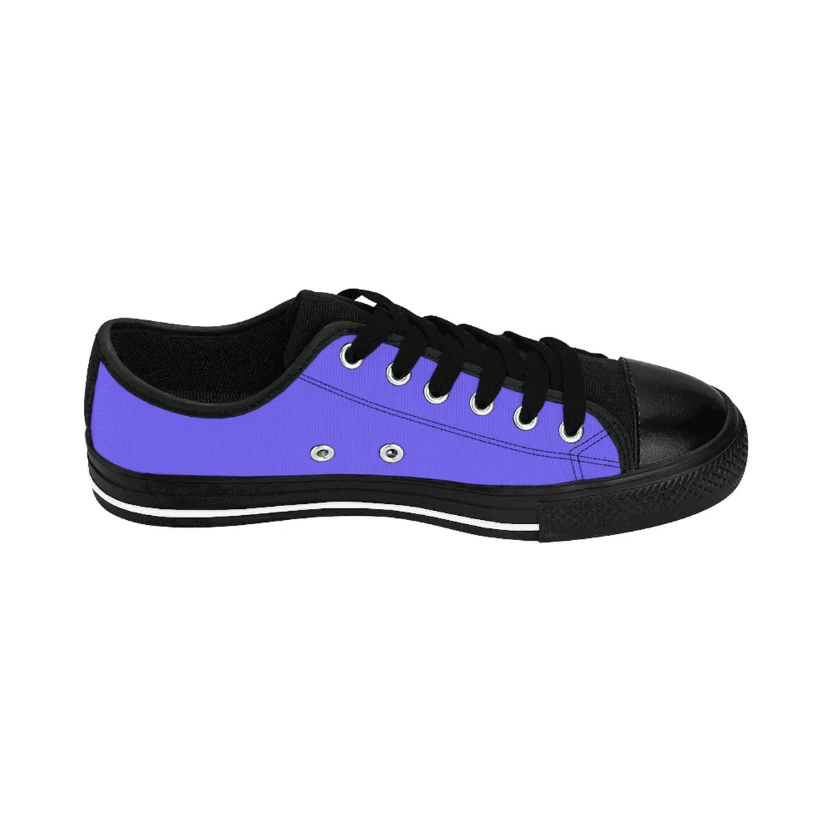 Purple Men's Low Top Sneakers, Violet Solid Color Designer Running Fashion Tennis Shoes