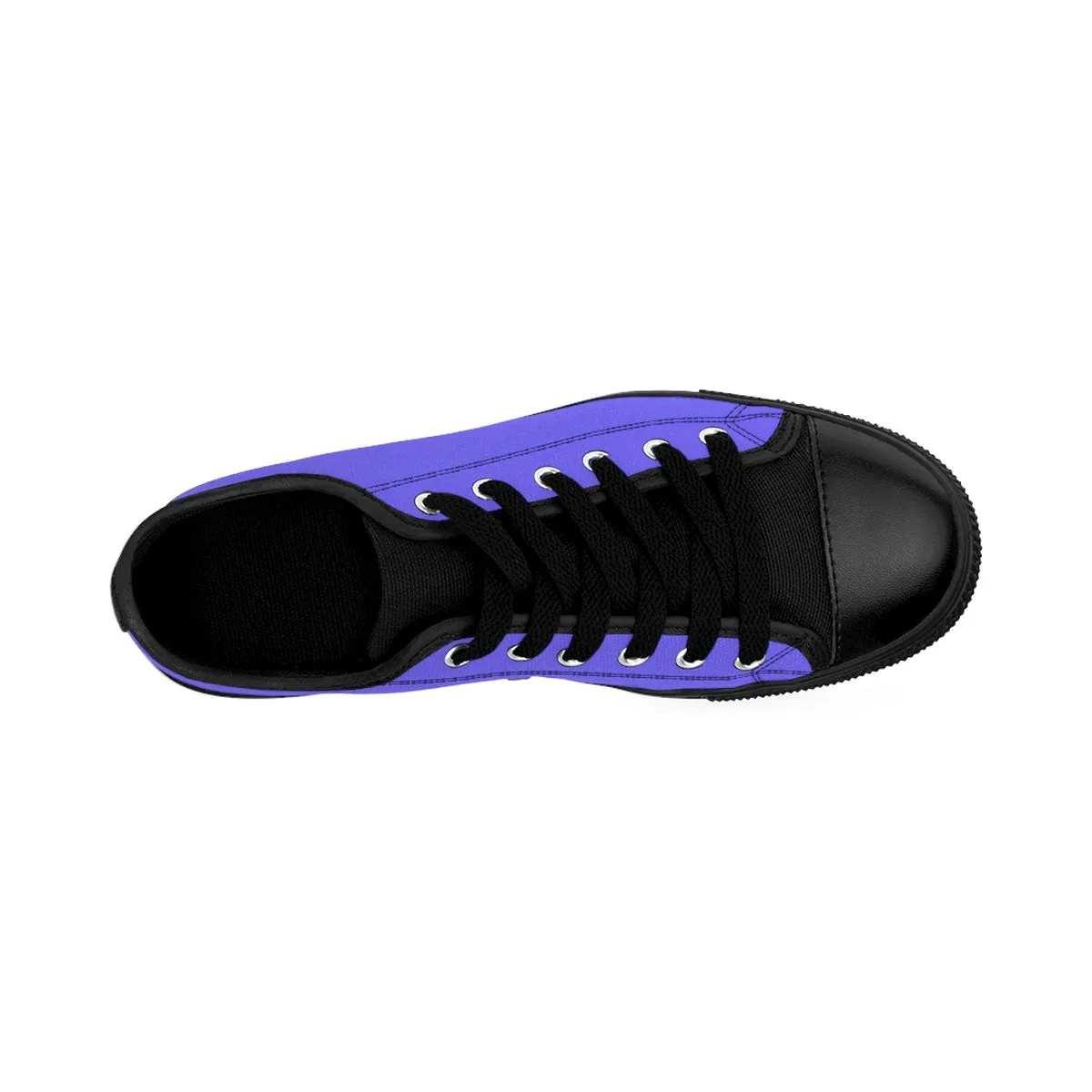 Purple Men's Low Top Sneakers, Violet Solid Color Designer Running Fashion Tennis Shoes