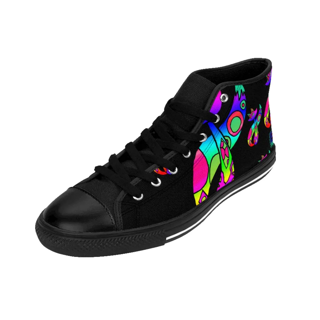 Rainbow Cat Women's High-top Sneakers