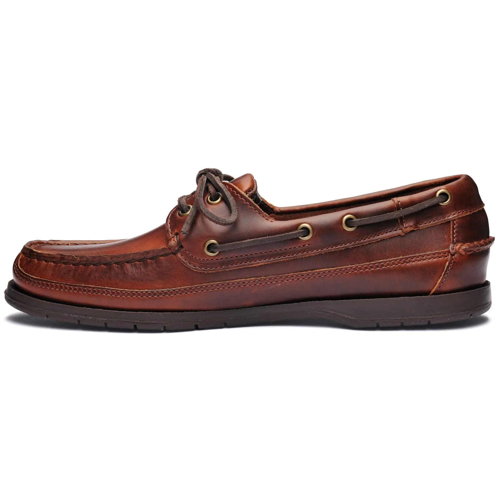 SEBAGO Leather SCHOONER BROWN GUM DOCKSIDE