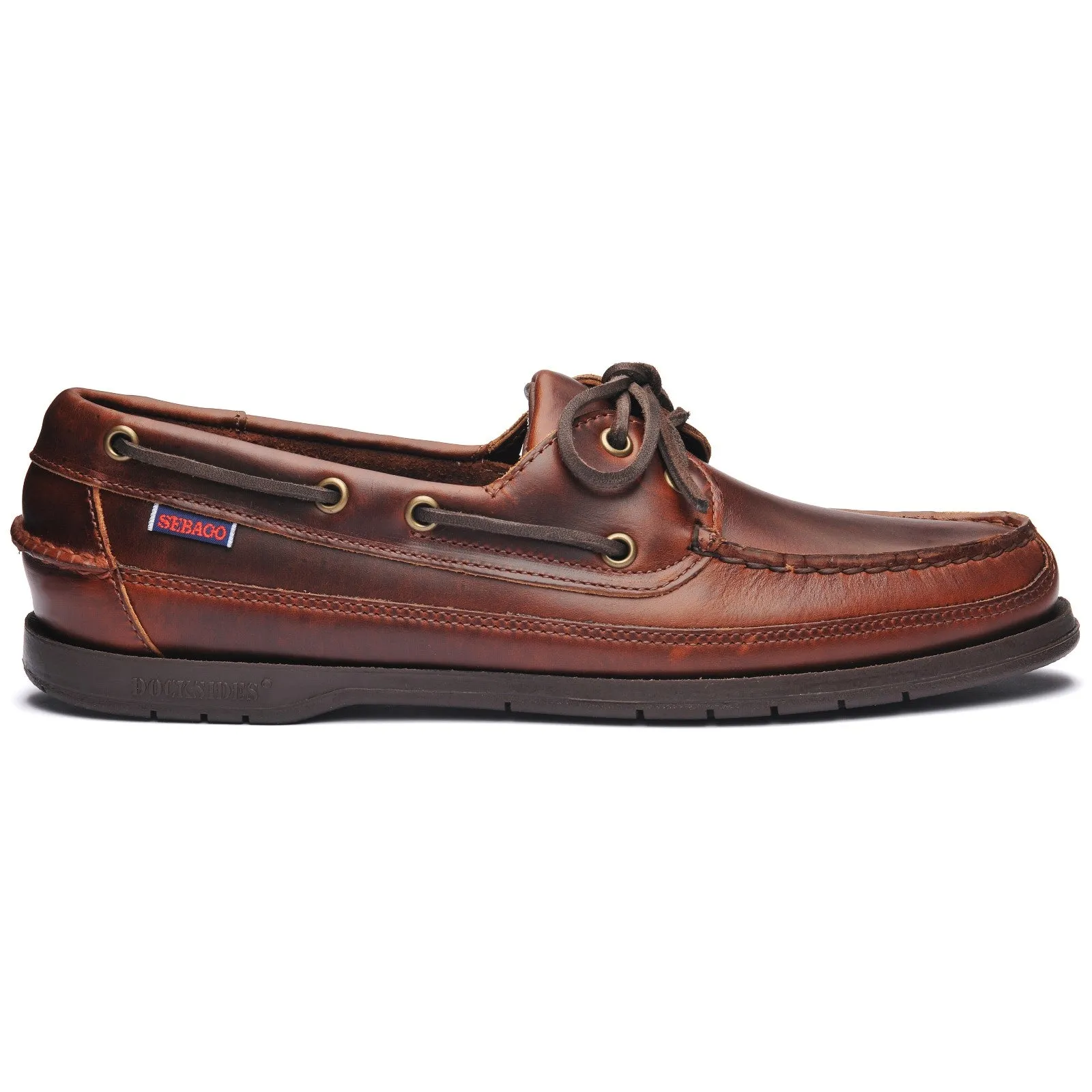 SEBAGO Leather SCHOONER BROWN GUM DOCKSIDE