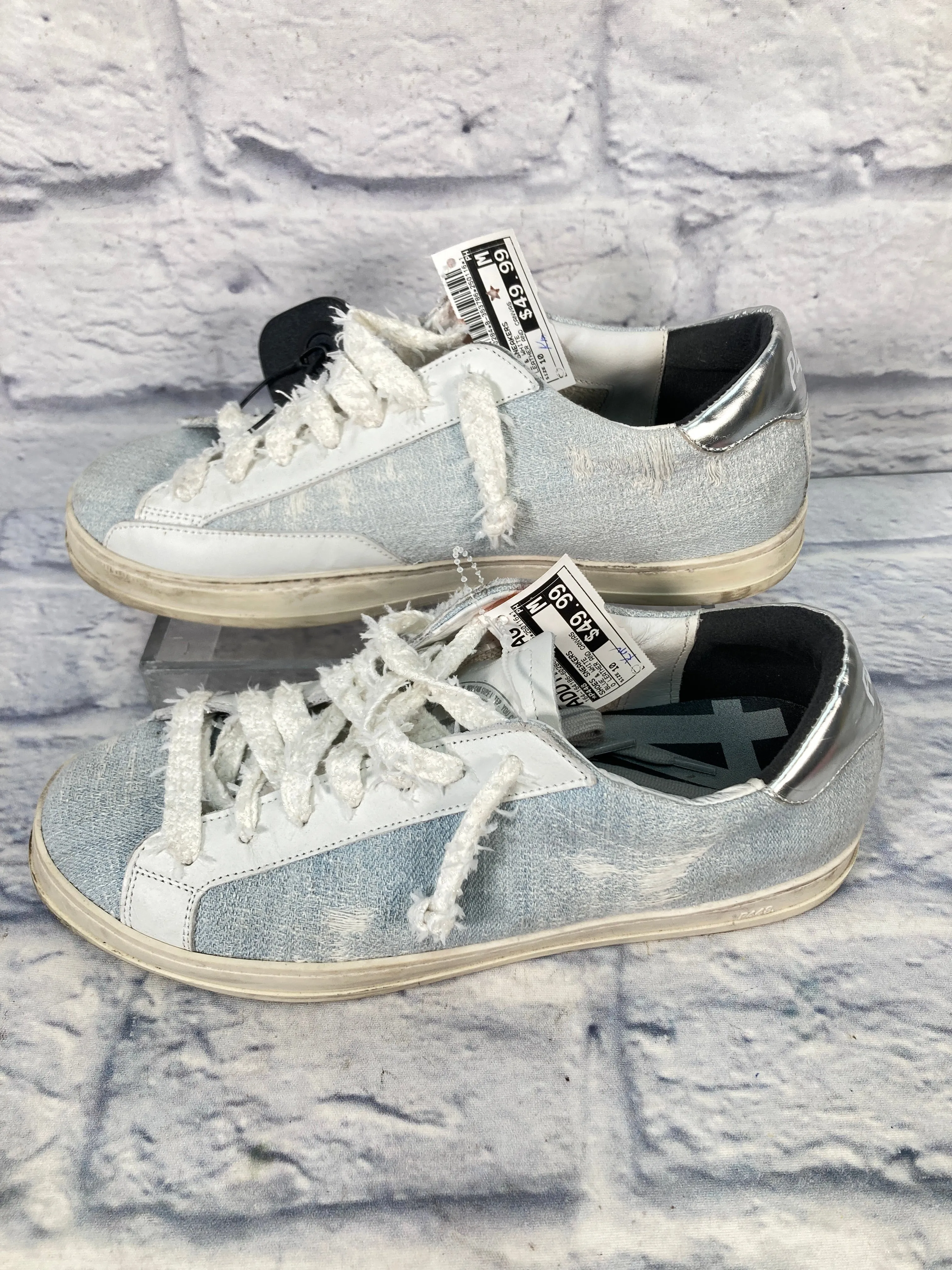 Shoes Sneakers By P448 In Blue & White, Size: 10