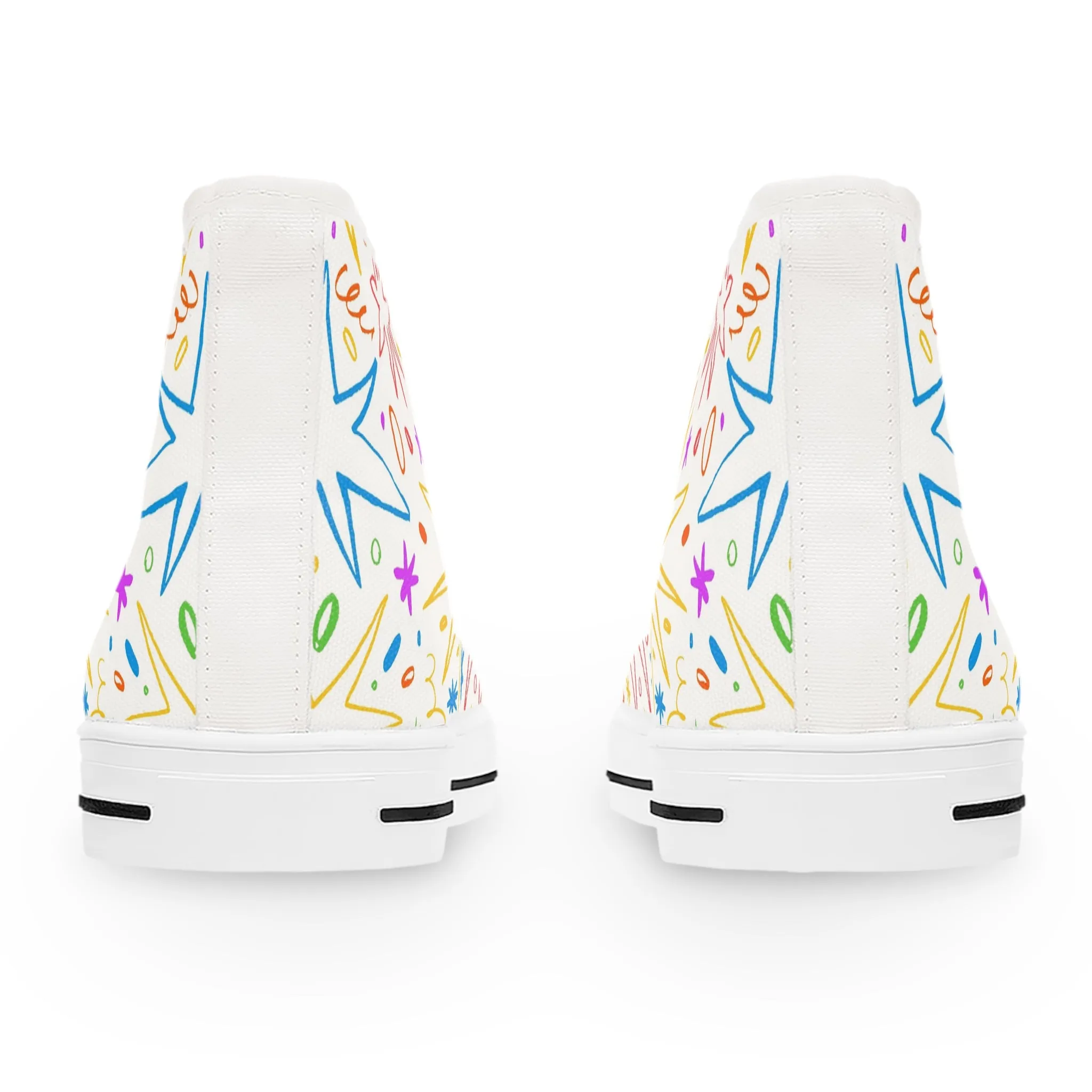 Stars and Confetti Women's High Top Sneakers