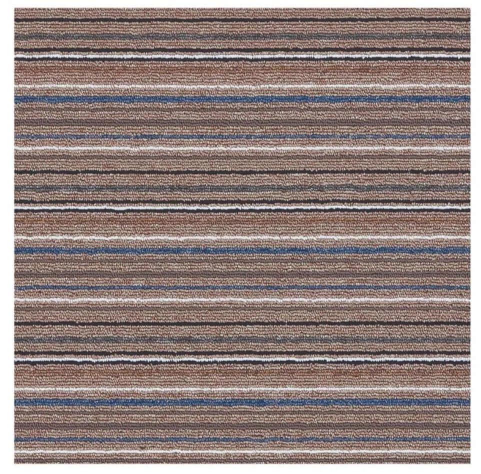 Stockholm Mocha/Blue Washable Mat