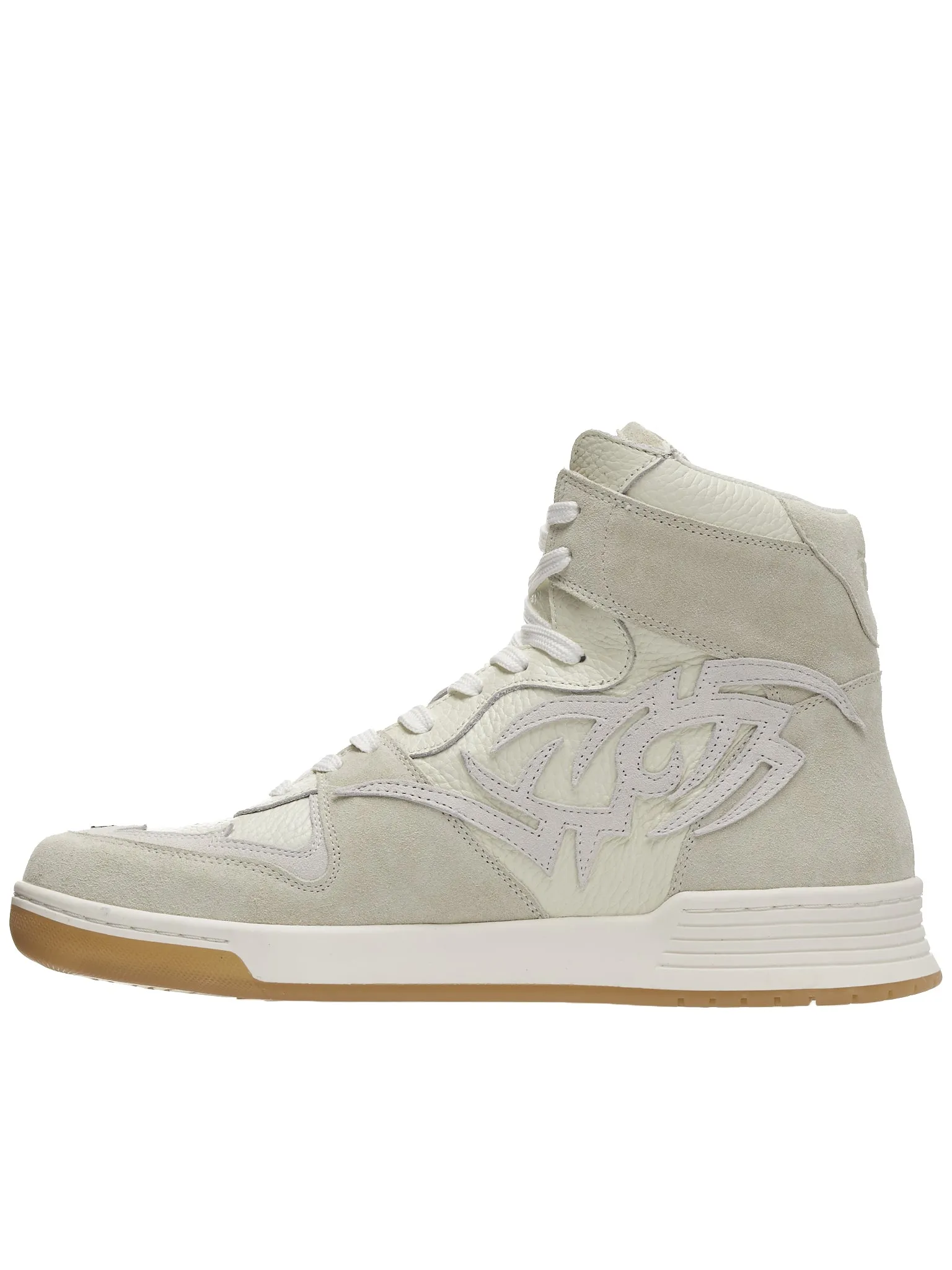 Suede High Top Sneakers (022BW410-OFF-WHITE)