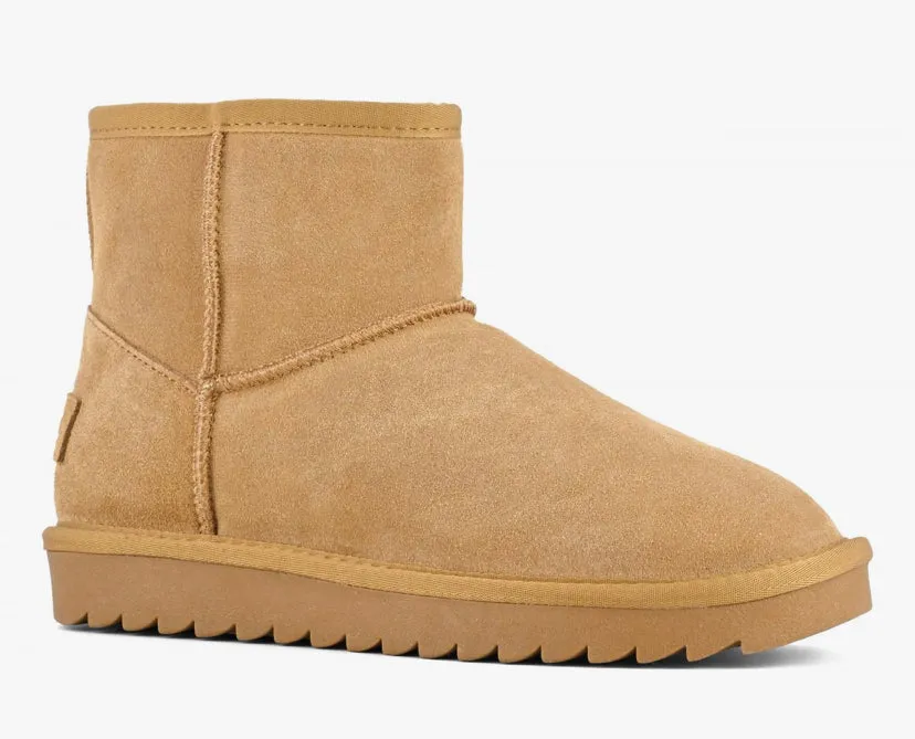 SUEDE WINTERBOOT - CAMEL