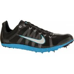 Unisex Zoom Victory XC (004 - Black/Black-Metallic Silver-Blue Glow)