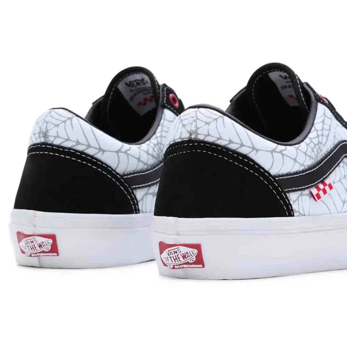 Vans - Black Widow Spider Skate Old Skool Shoes Black/Red/White