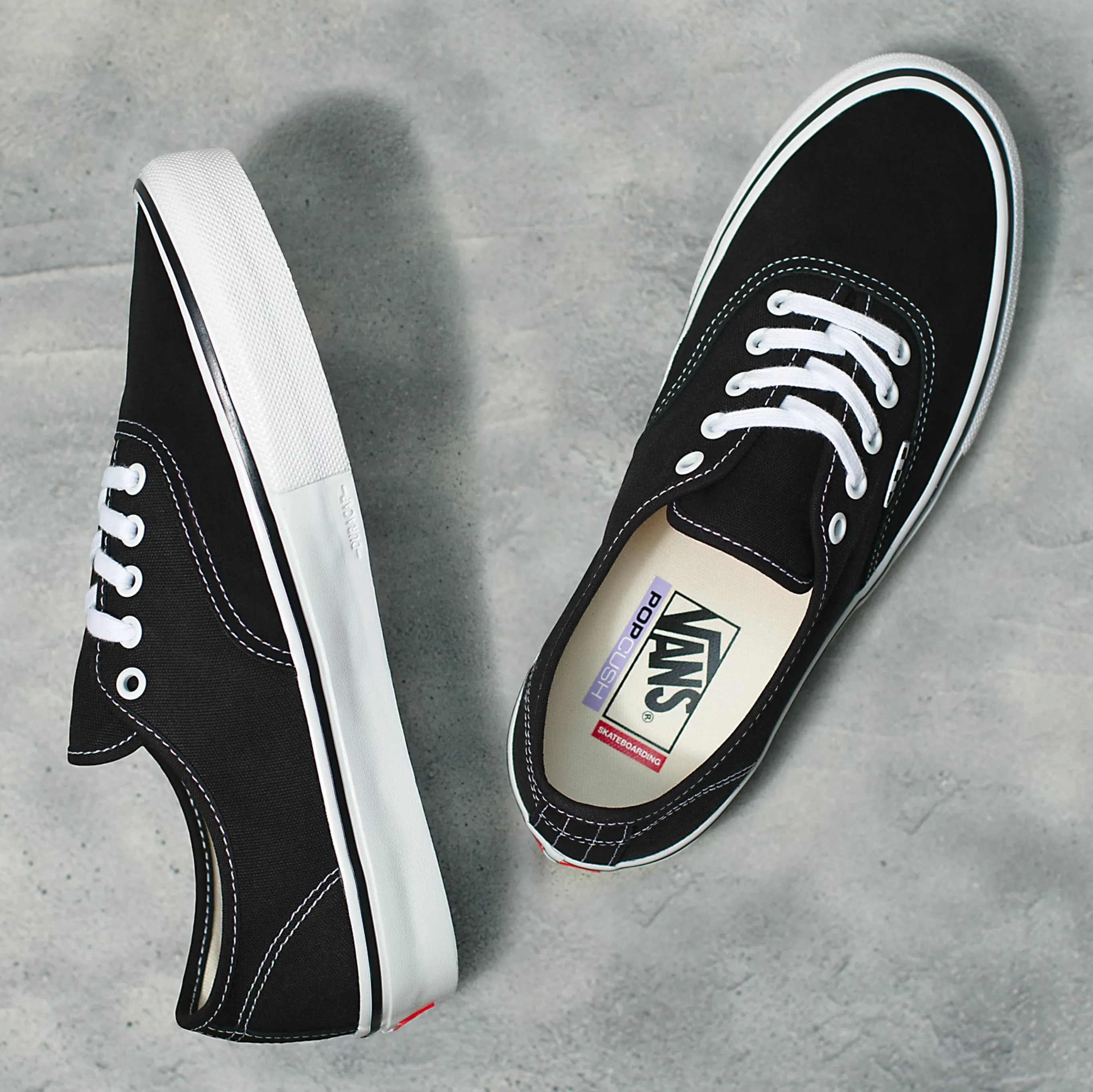 Vans Skate Authentic Shoes - Black/White