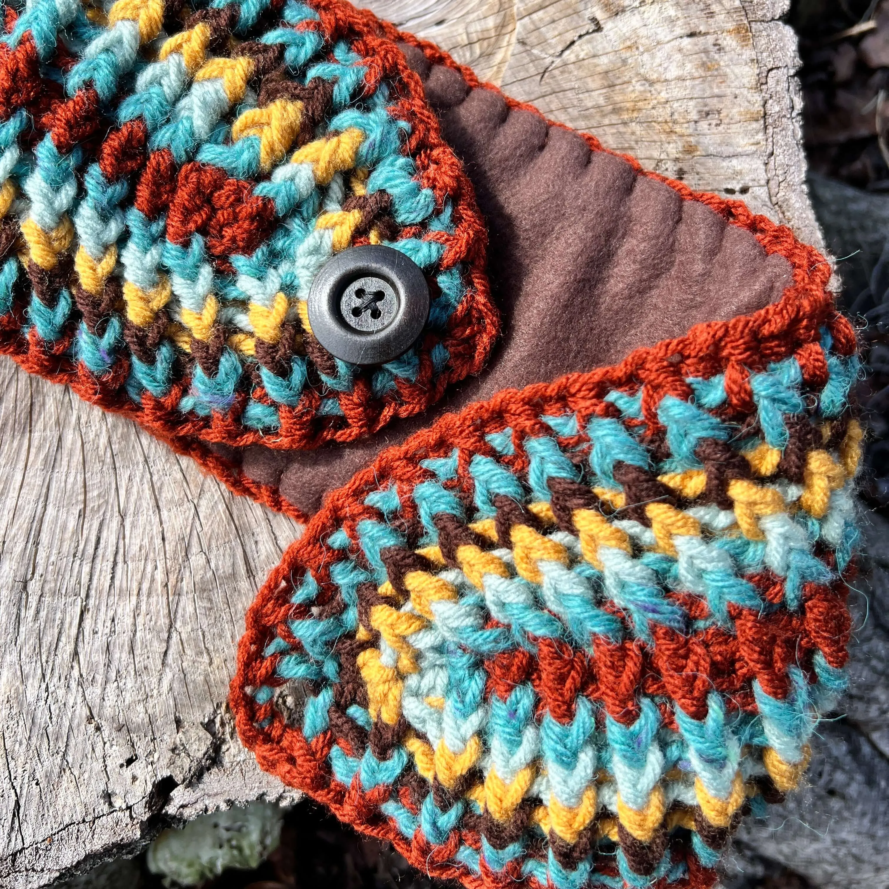 Winter Headband with Fleece Lining - Stripes