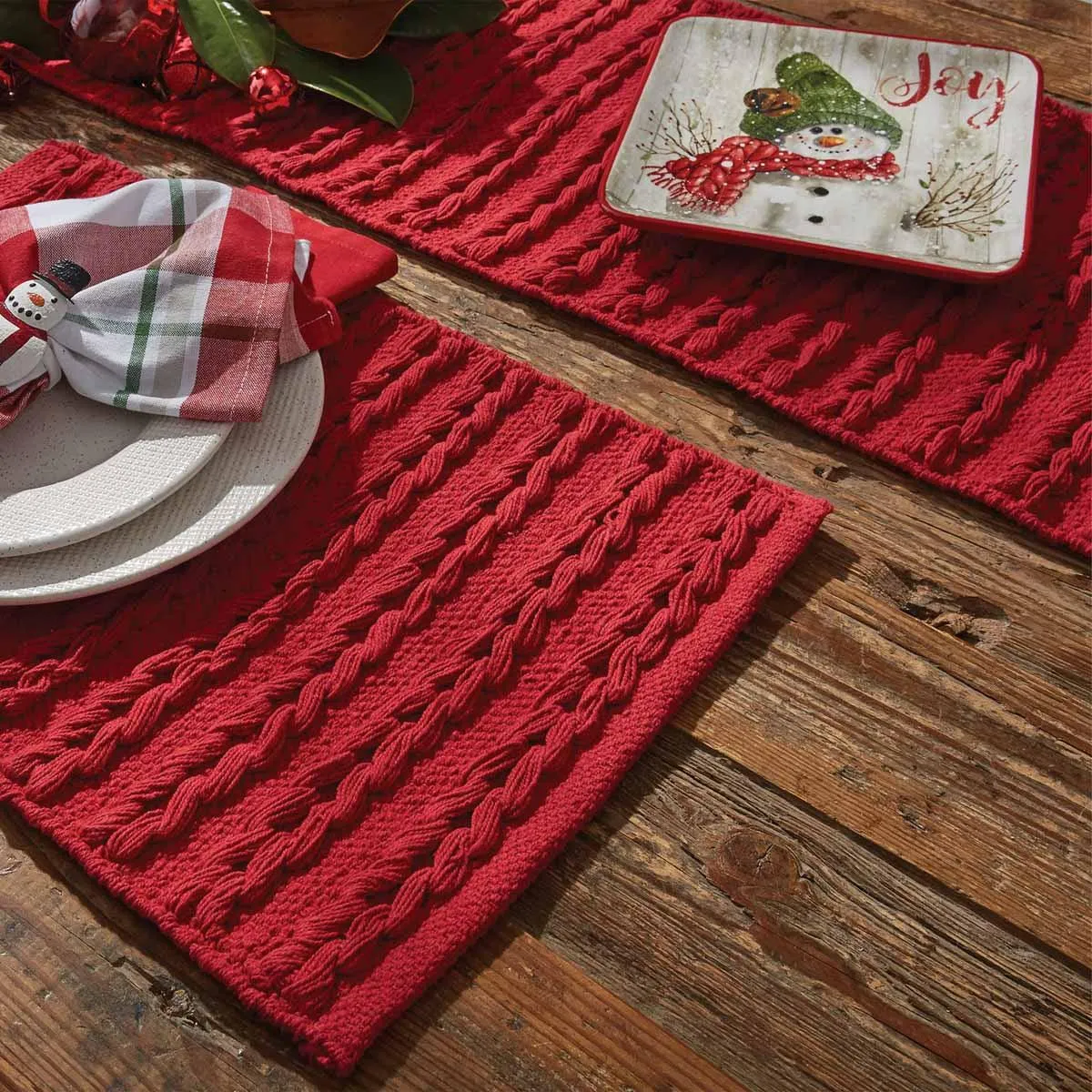 Winter Magic Table Runners - Scarf Red Park Designs