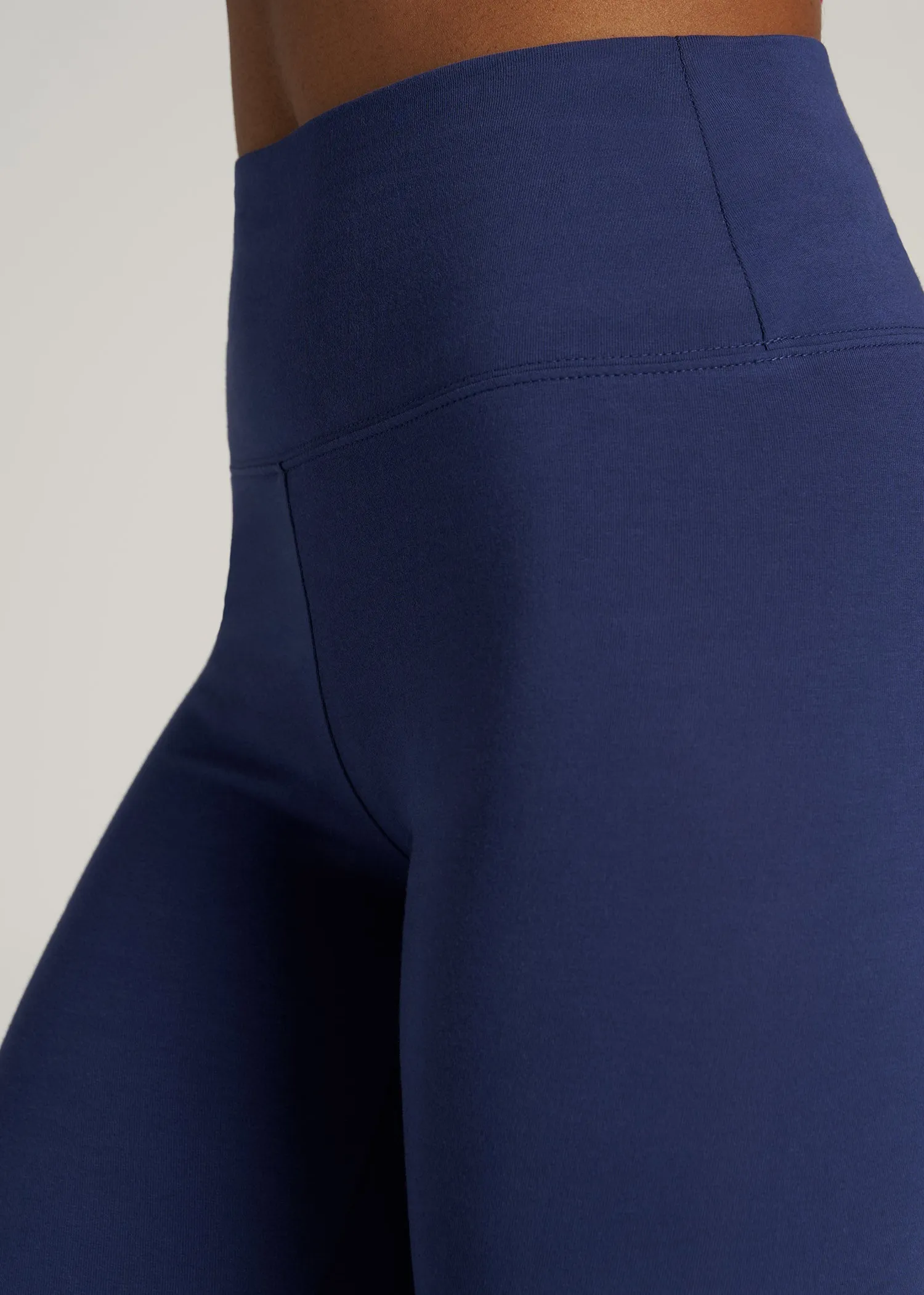 Women's Tall Cotton Leggings in Midnight Blue