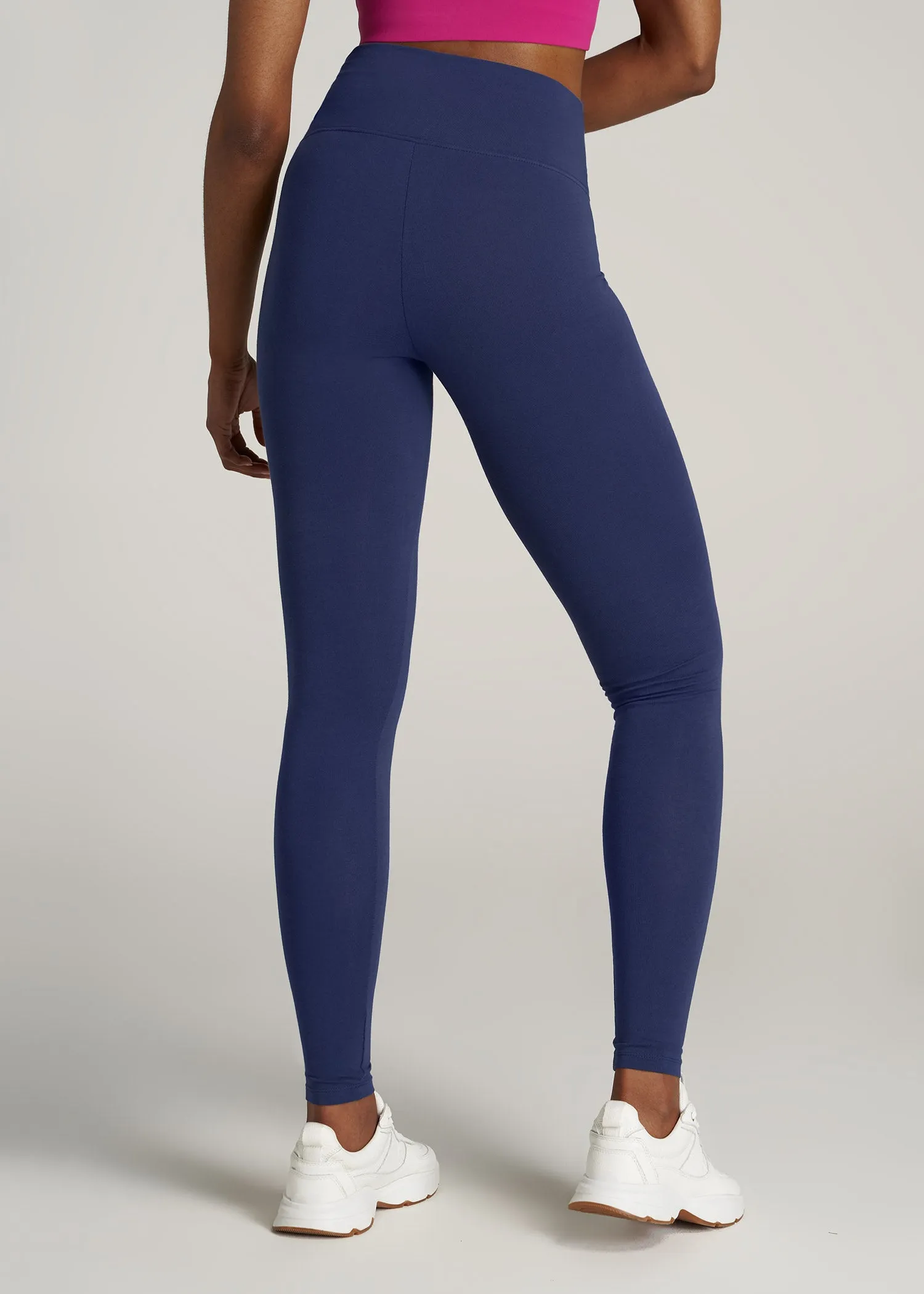 Women's Tall Cotton Leggings in Midnight Blue