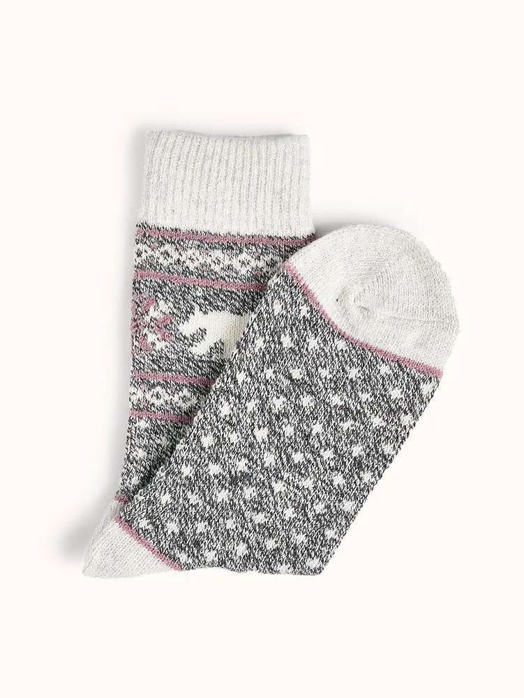 Women's Wool Blend Crew Socks (2 Pairs)