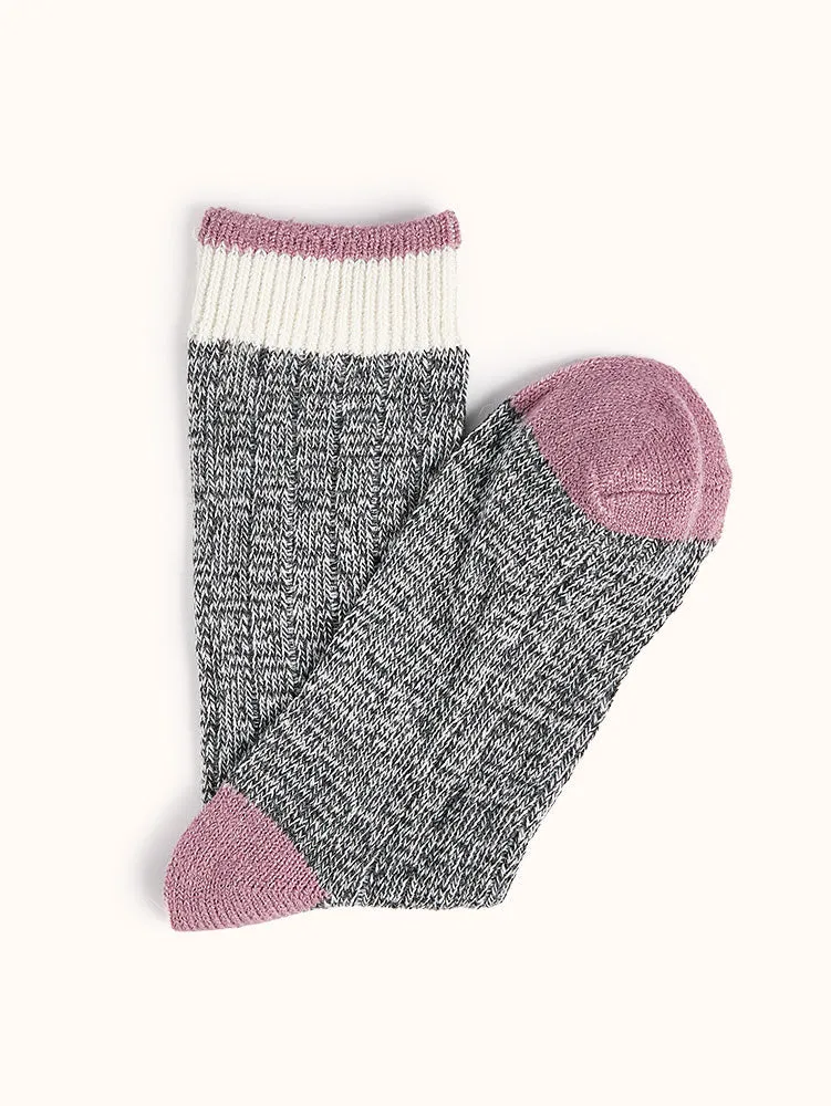 Women's Wool Blend Crew Socks (2 Pairs)