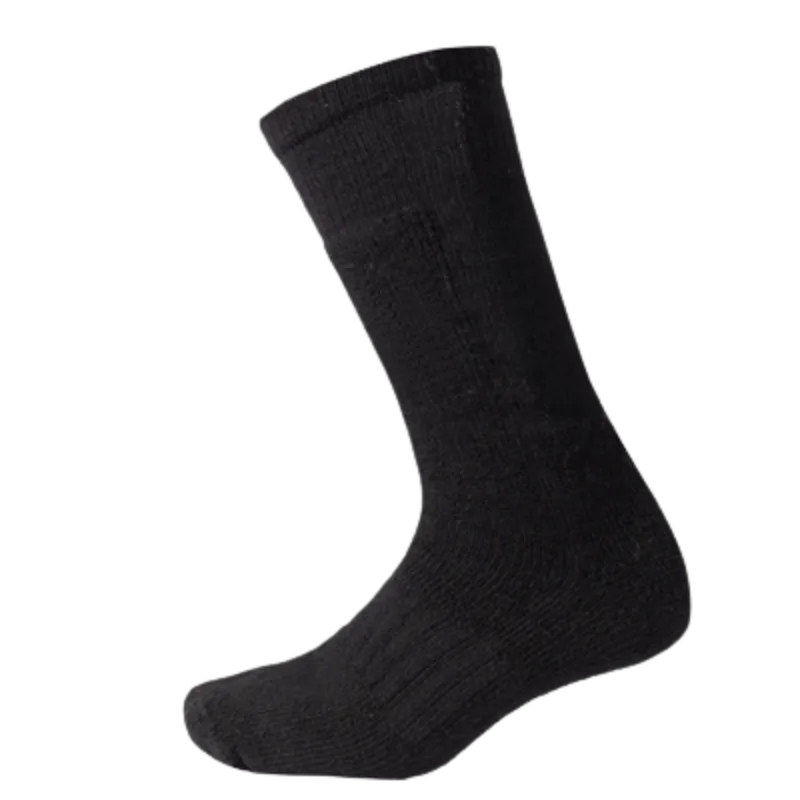 Wool Blend Mid-Calf Winter Socks | Black